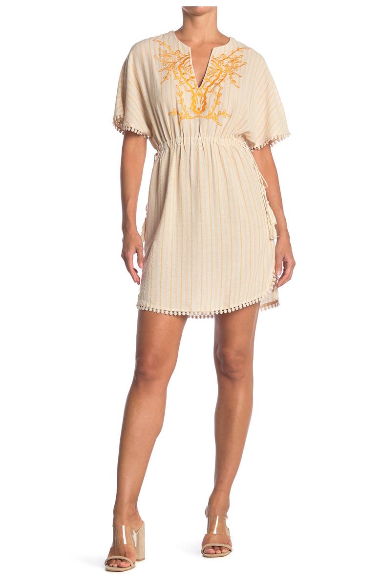 All in Favor Embroidered Dress, Main, color,