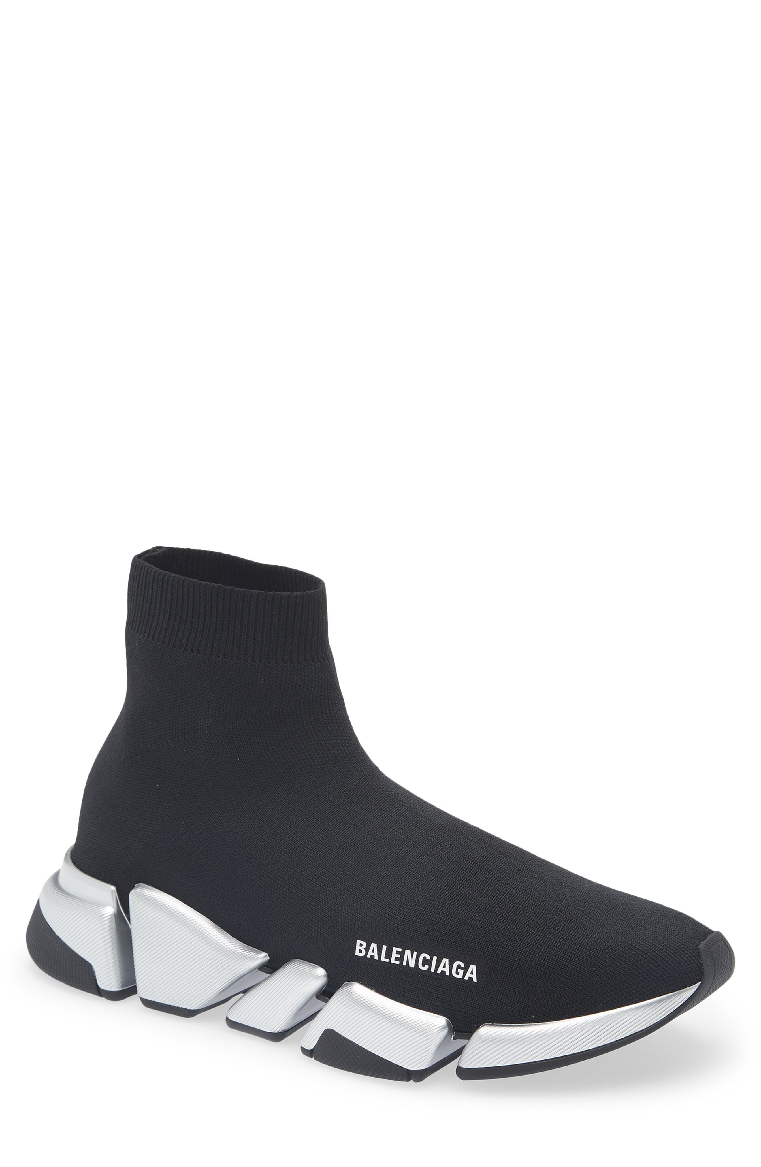 Balenciaga Speed 2.0 LT Sock Sneaker, Main, color, Black/ Silver