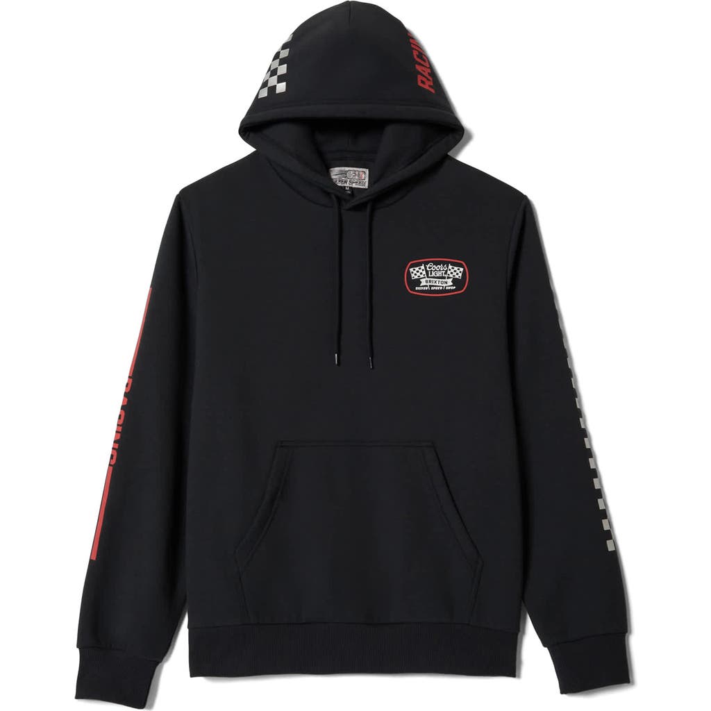 Brixton Coors Light® Pit Stop Graphic Hoodie In Black
