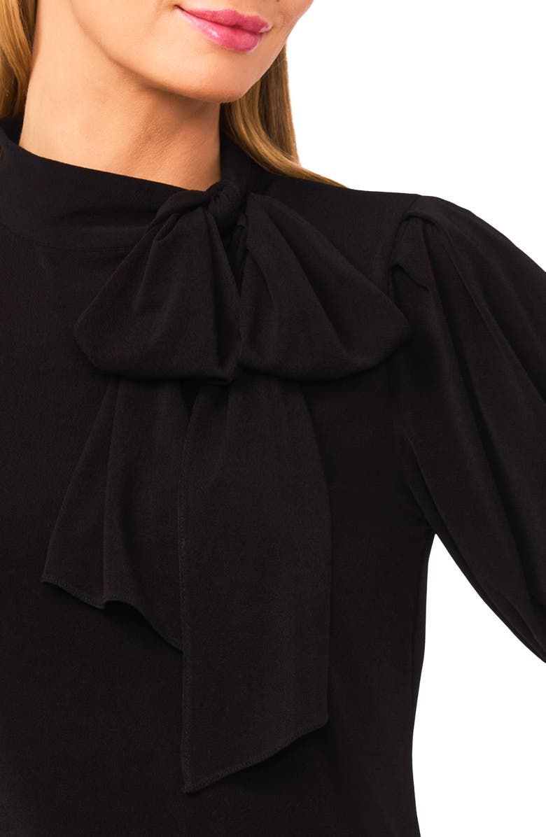 CeCe Tie Neck Knit Top, Alternate, color, 