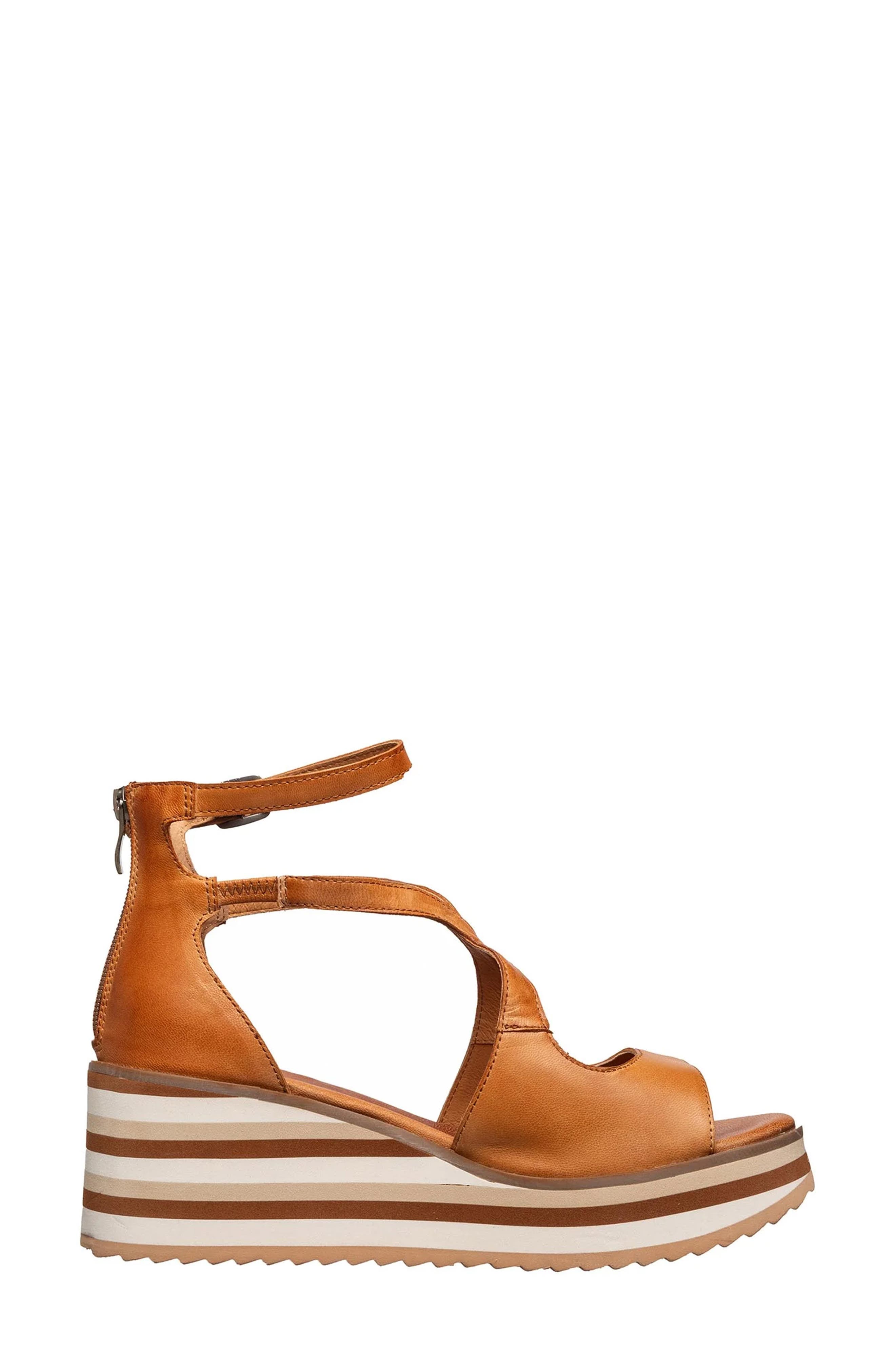 ANTELOPE Pascale Platform Wedge Sandal, Alternate, color, Tan