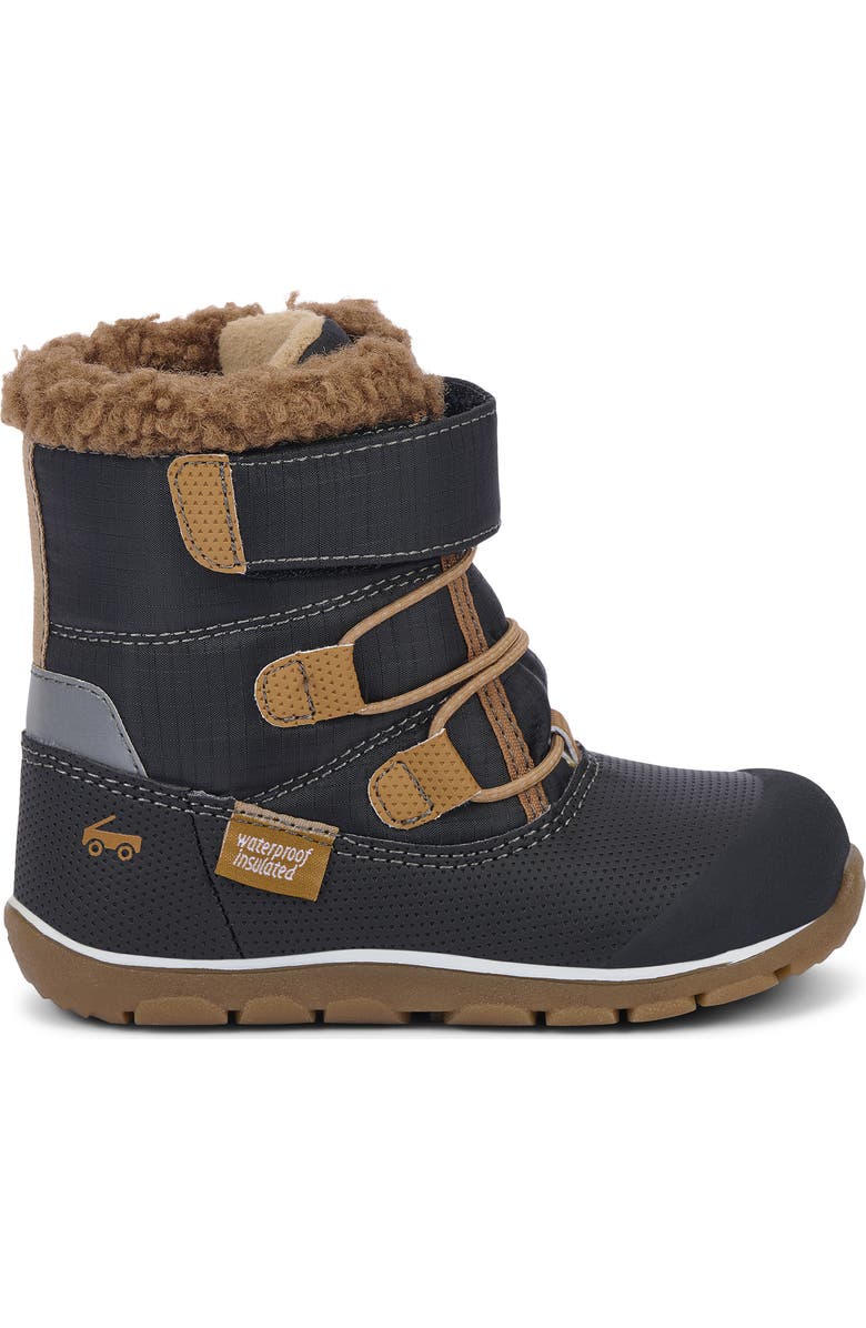 See Kai Run Kids' Gilman Waterproof Snow Boot, Alternate, color, Raven Black