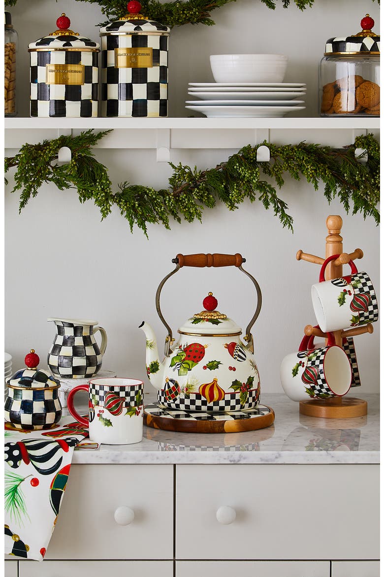 Deck the Halls Set of 4 Mugs, Alternate, color, MULTI