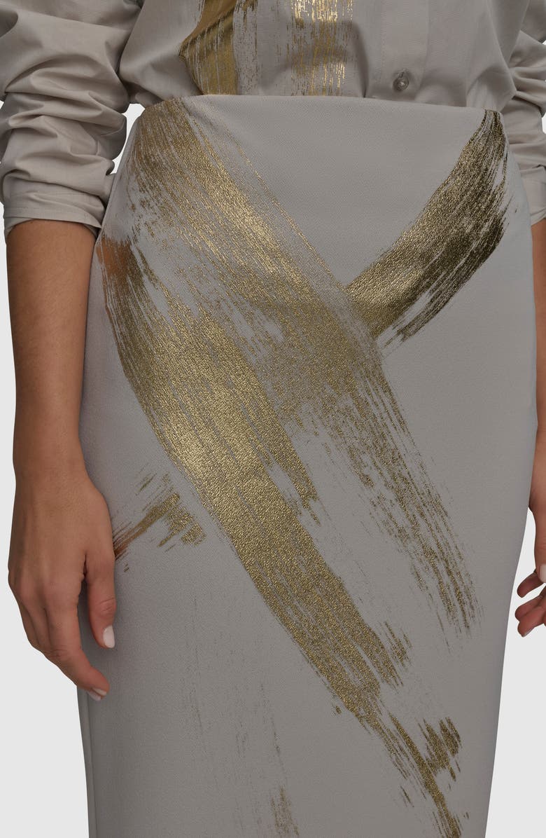 Donna Karan New York Brushstroke Pencil Skirt, Alternate, color, 