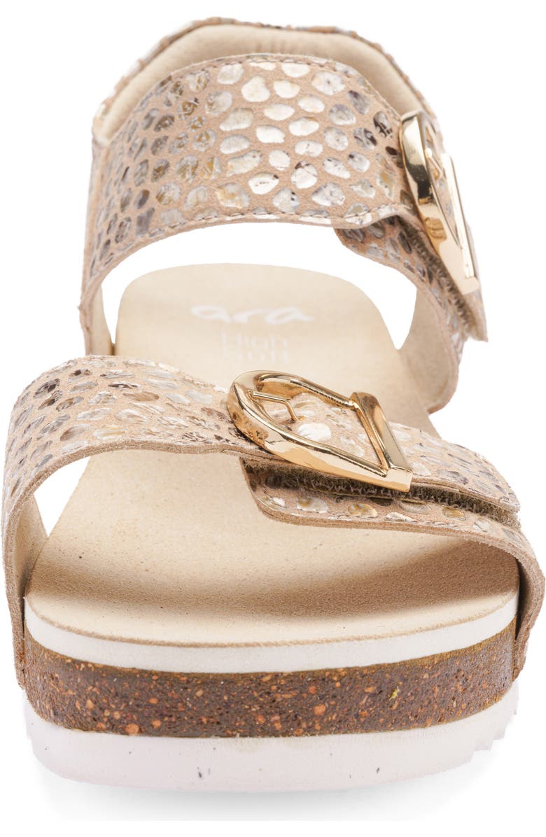 ara Nova Platform Wedge Sandal, Alternate, color, Camel