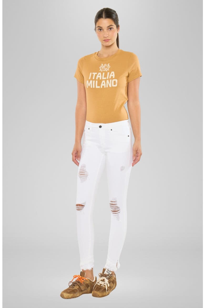 Lana Mid Rise Ankle Skinny Stretch Jeans, Alternate, color, White