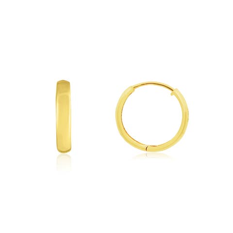 Gold Huggie Hoop Earrings
