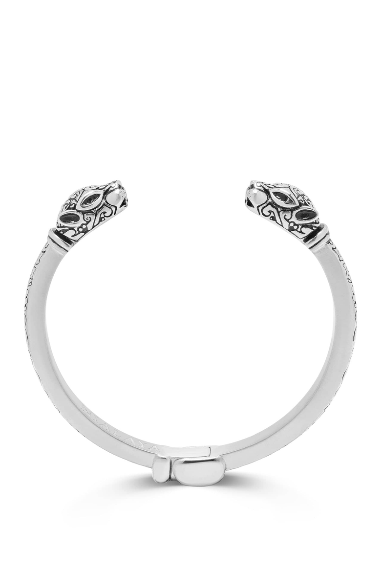 Panther Bangle, Main, color, Silver