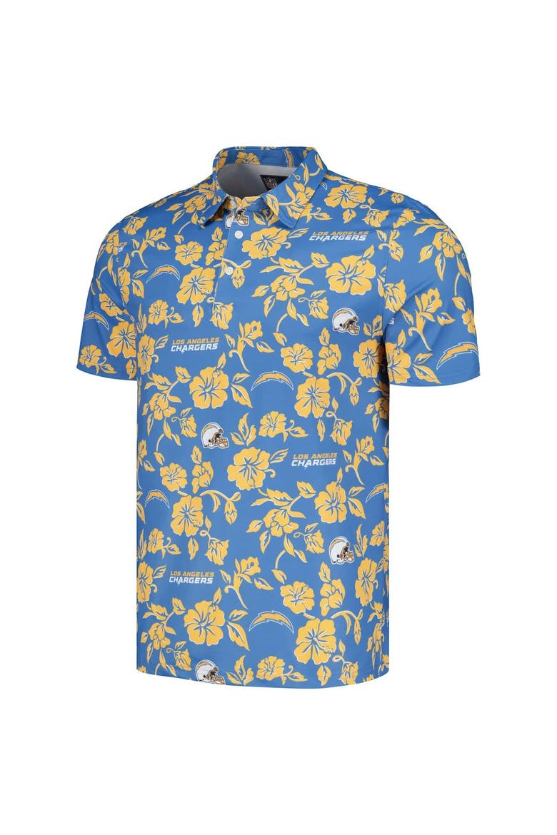 Men's Reyn Spooner Powder Blue Los Angeles Chargers Pua Performance Polo, Alternate, color, Powder Blue