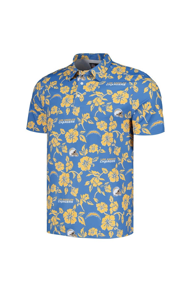 Reyn Spooner Men's Reyn Spooner Powder Blue Los Angeles Chargers Pua Performance Polo, Alternate, color, Powder Blue