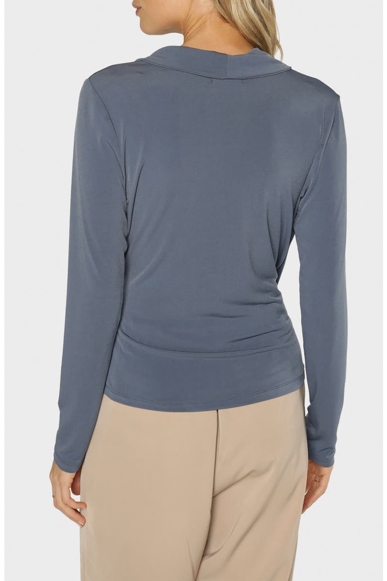 Prescott Draped Long Sleeve Top, Alternate, color, SLATE