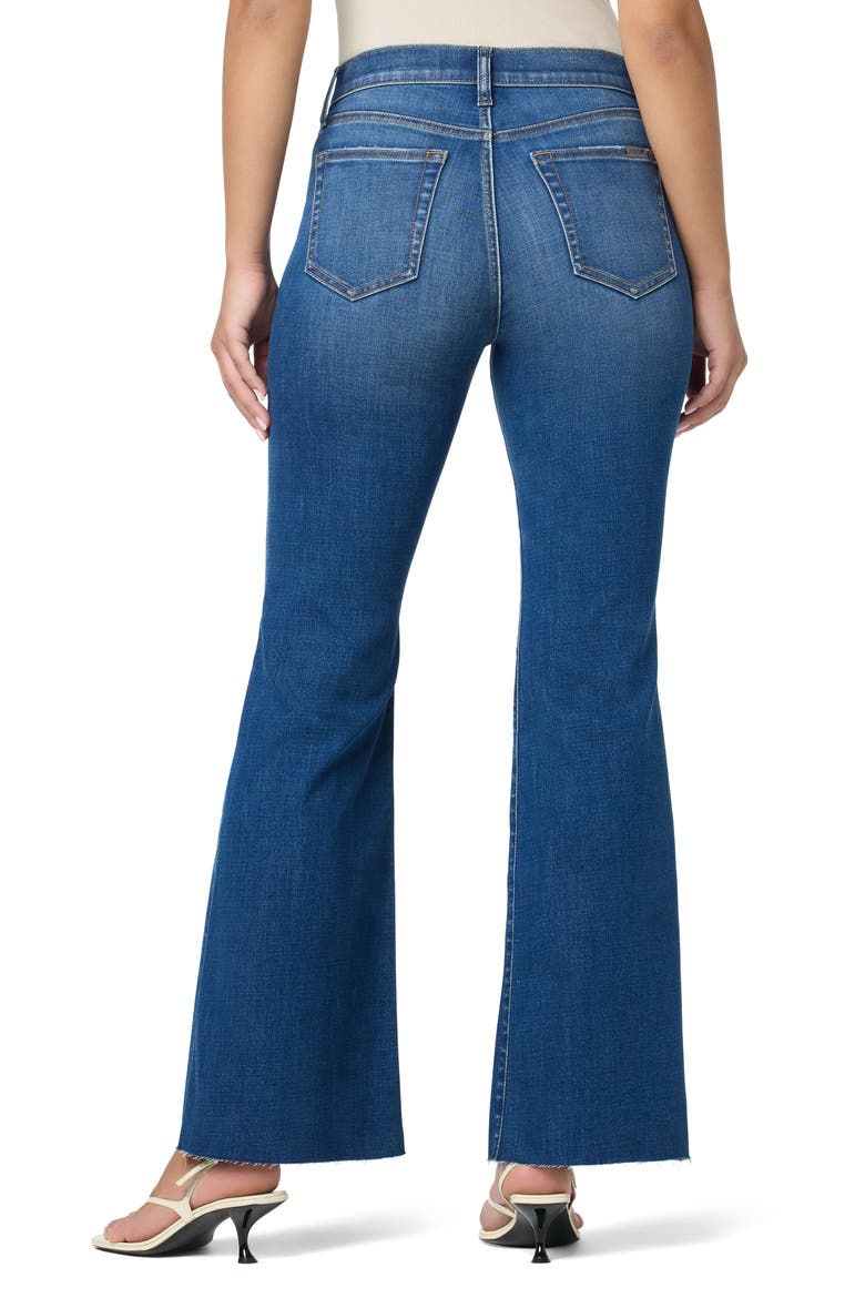 Raw Hem High Waist Flare Jeans, Alternate, color, LOKAI