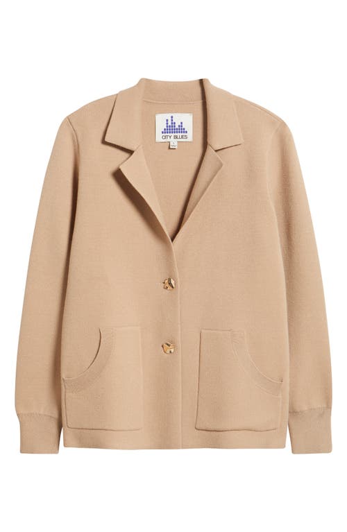 City Blues Sweater Blazer In Neutral