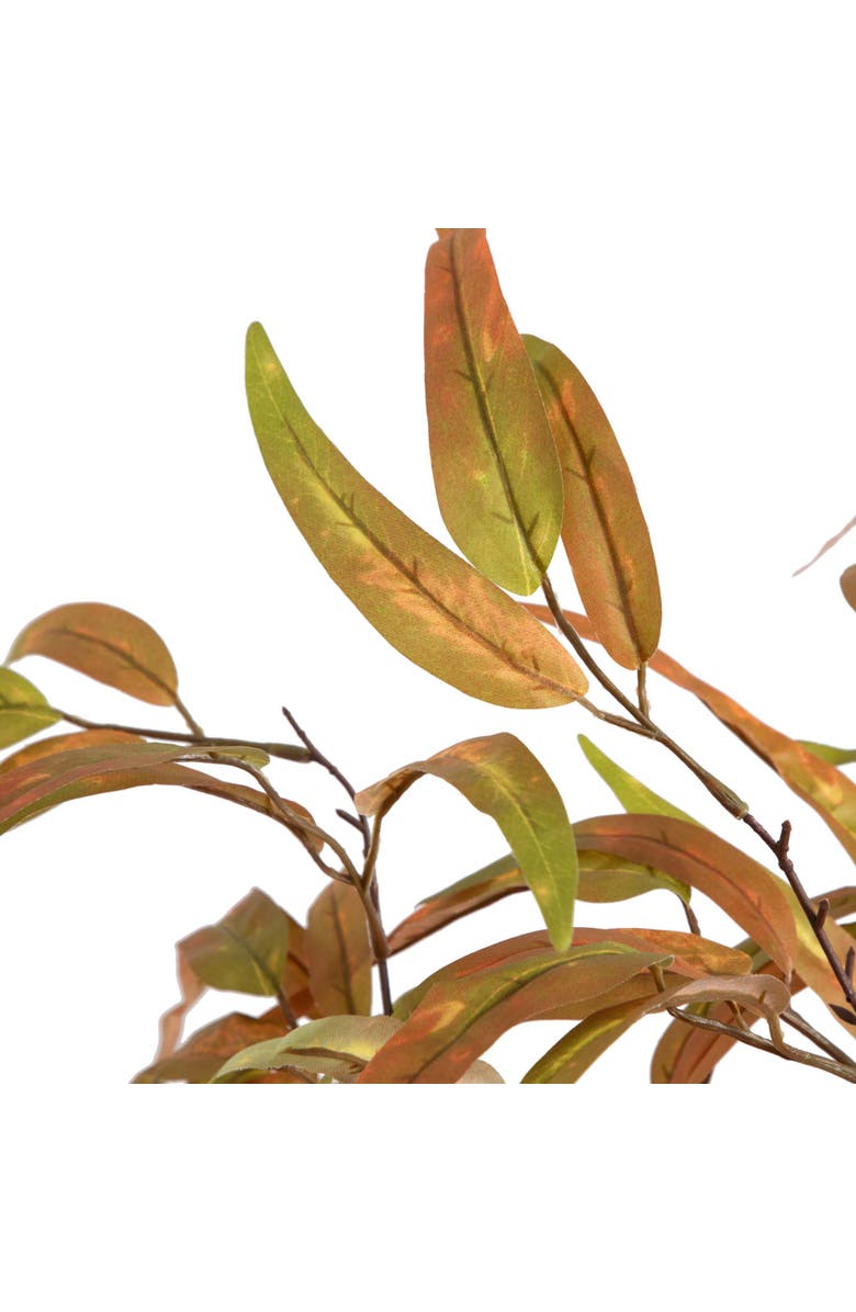 NEARLY NATURAL 5-ft Autumn Wispy Eucalyptus Artificial Fall Tree, Alternate, color, Orange