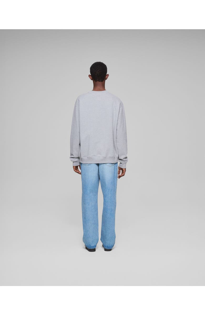 vowels Classic Crewneck, Alternate, color, Heather Gray