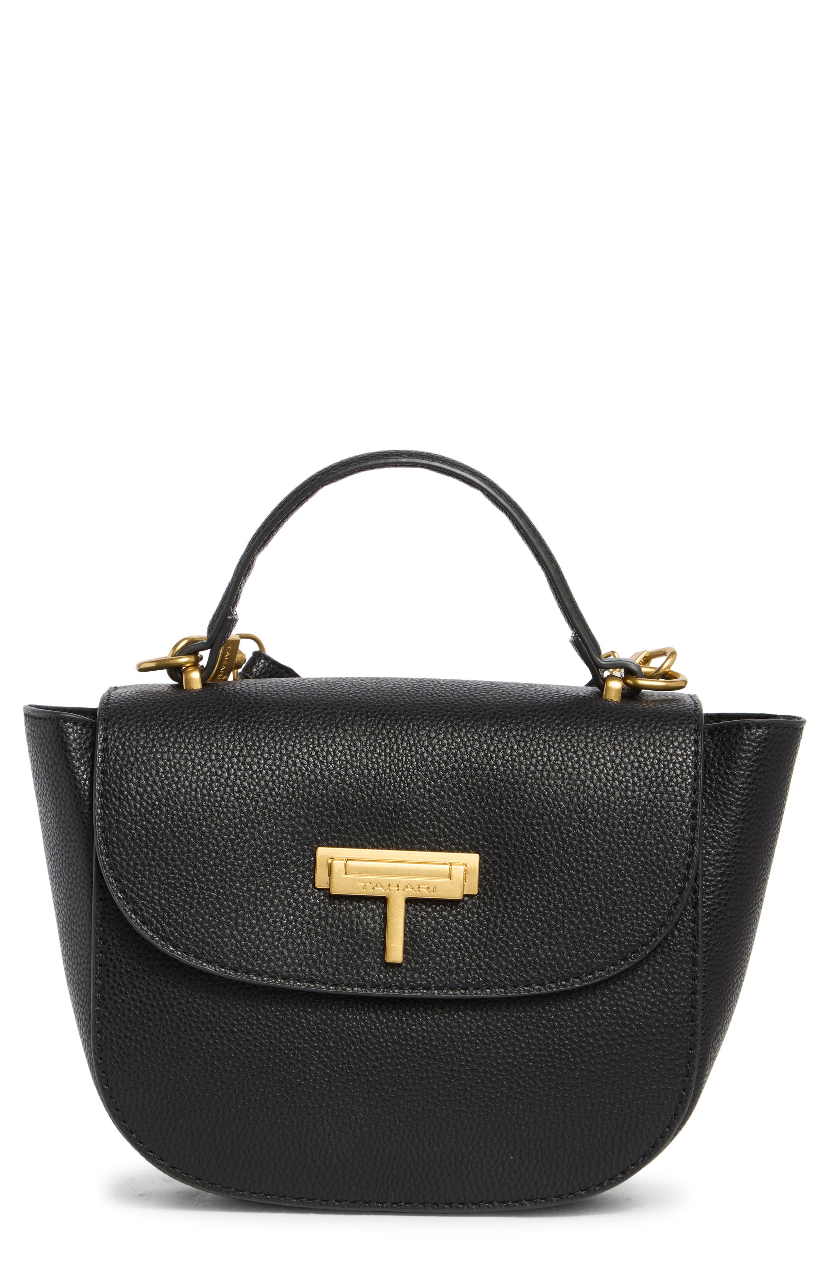 T Tahari Ariana Faux Leather Crossbody Bag, Main, color, 