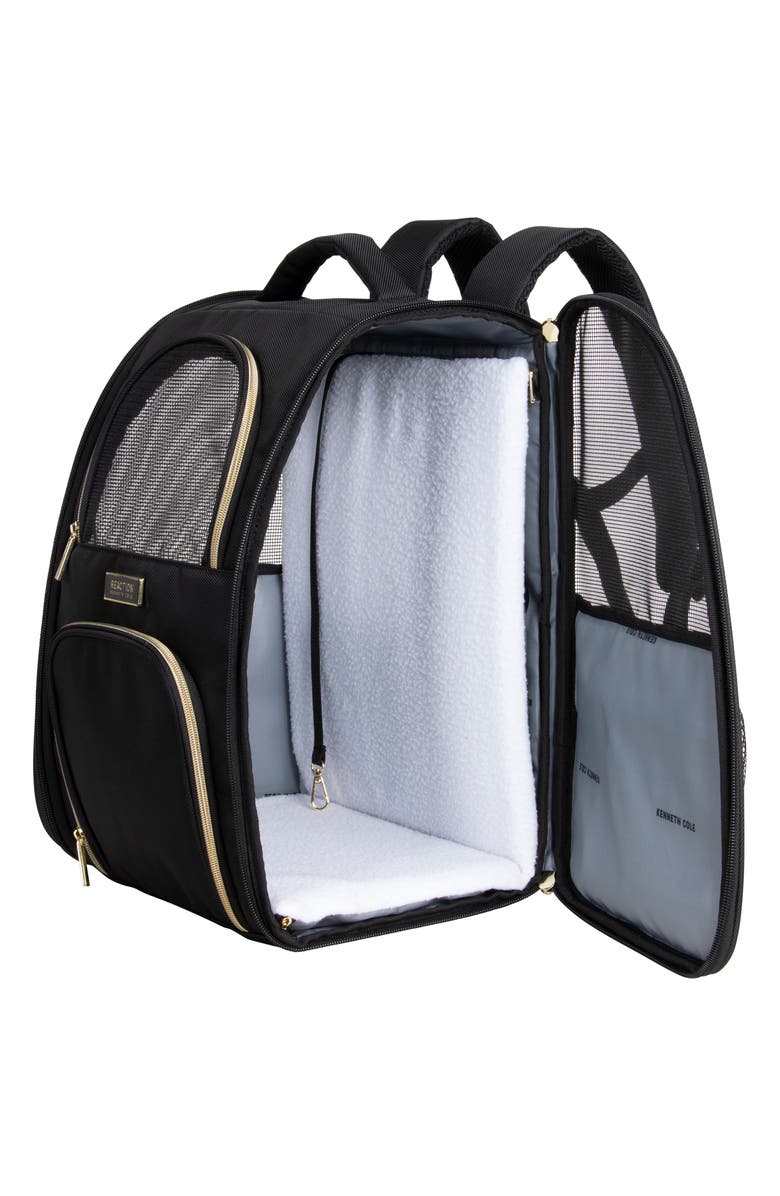 Kenneth Cole Reaction Pet Carrier Backpack, Alternate, color, Black