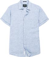 Rodd 
Gunn Palm Beach Sports Fit Short Sleeve Linen Button-Up Shirt