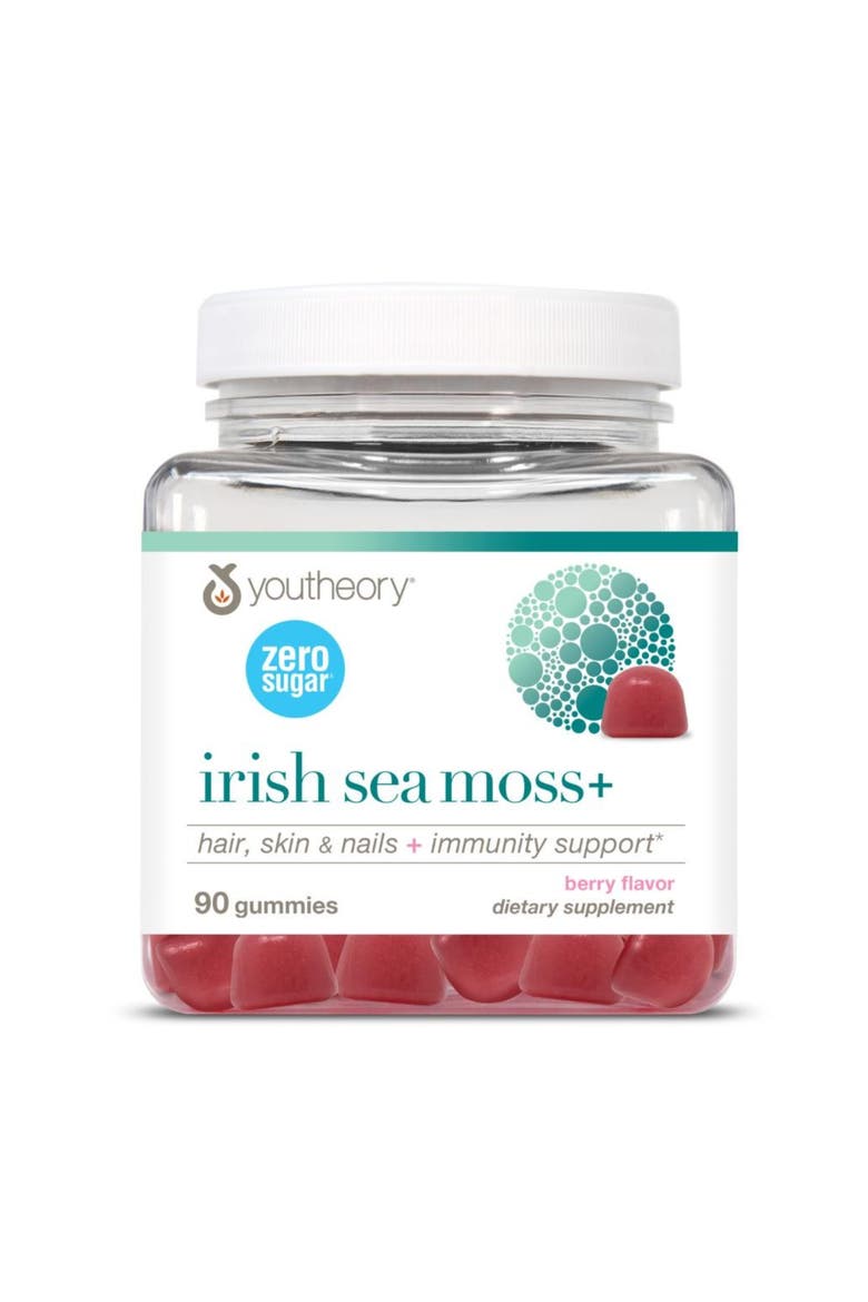 Zero Sugar Irish Sea Moss Gummy Supplement 90 Count, Main, color, None