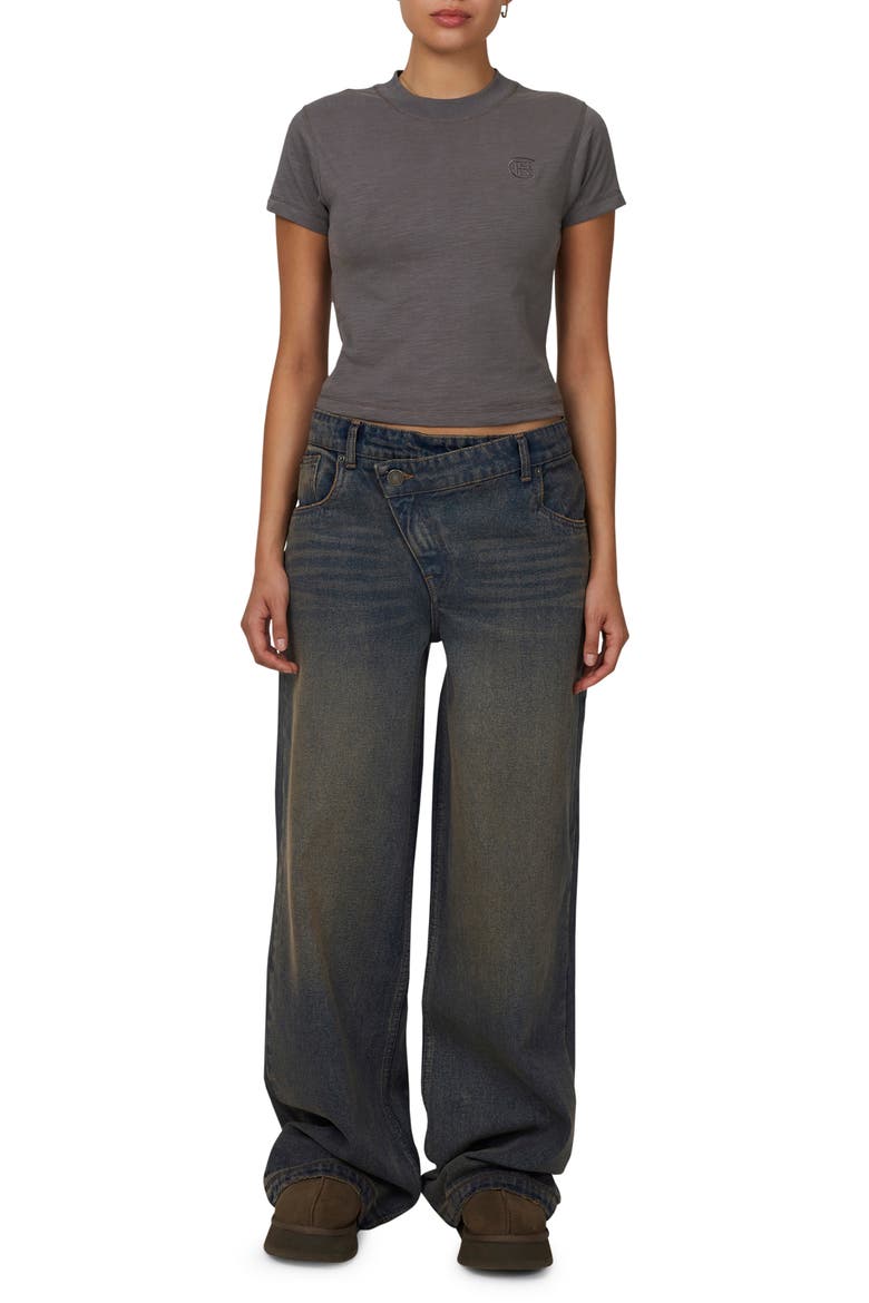 Baggy Vintage Wash  Denim Jeans, Alternate, color, Blue