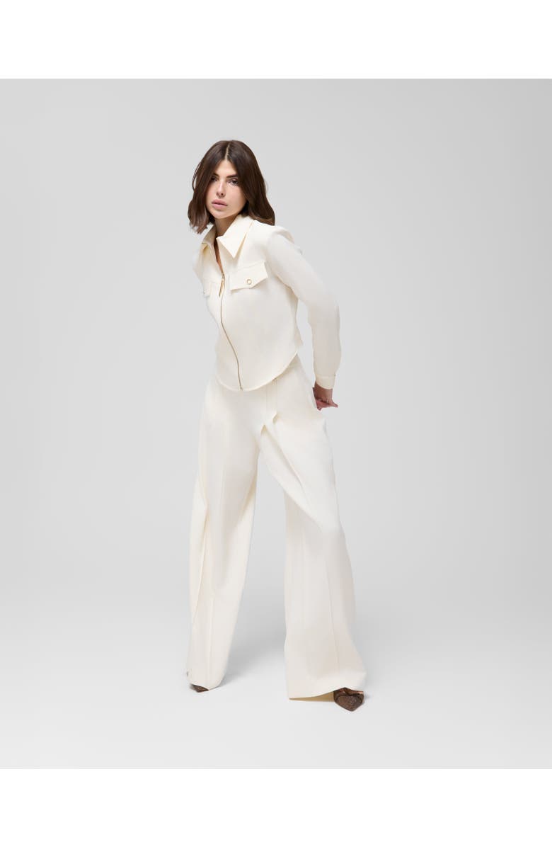 Le Fafo Blanca Crop Jacket, Alternate, color, Ivory