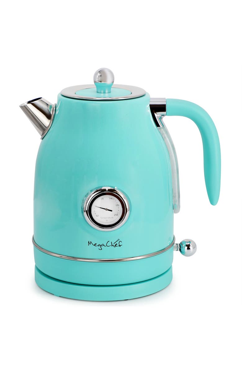 Megachef 1.8 Quart Electric Tea Kettle and 2 Slice Toaster Combo, Alternate, color, 