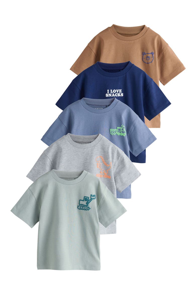 Kids' Assorted 5-Pack Cotton T-Shirts, Main, color, MULTI