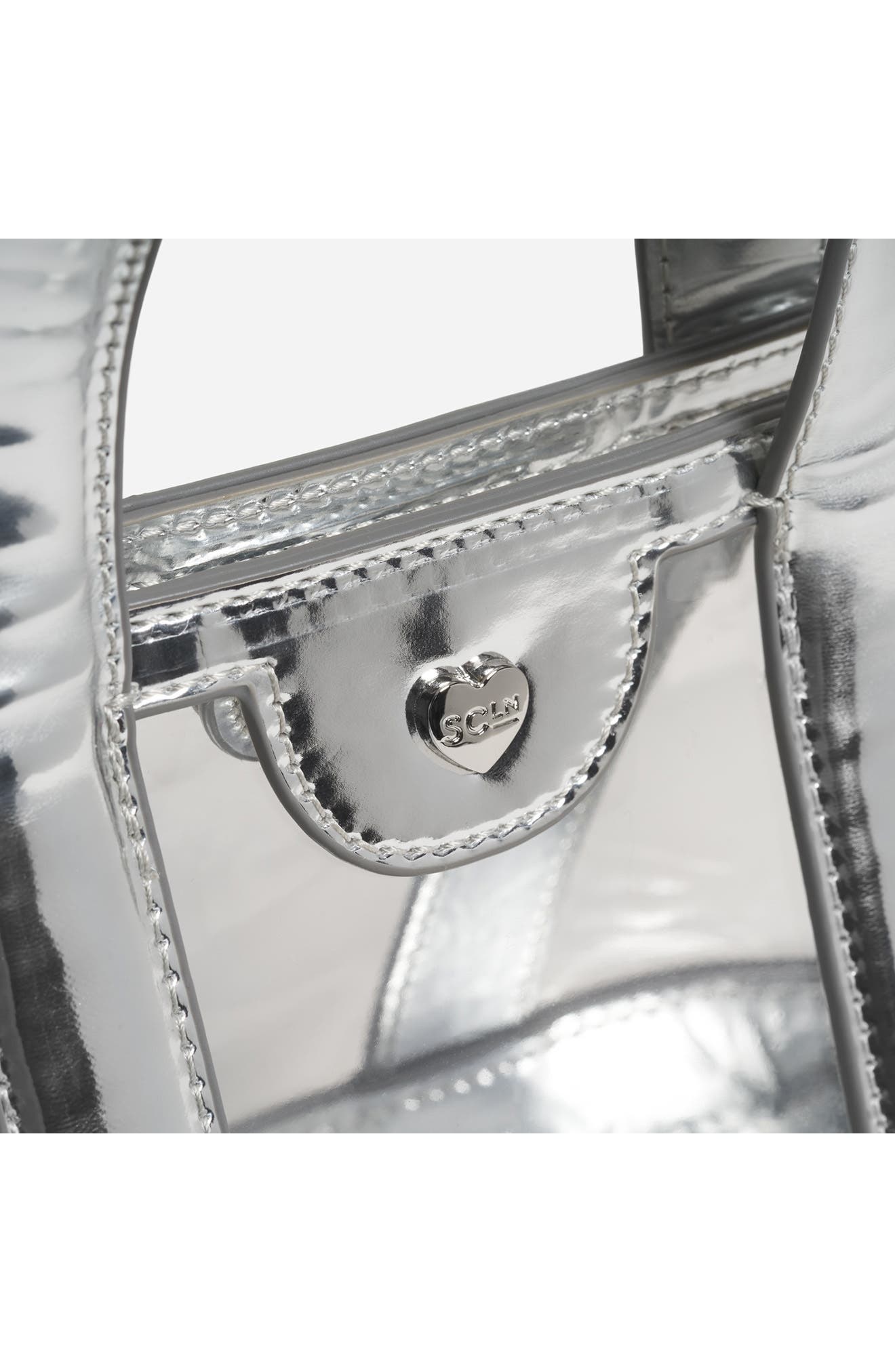 Stoney Clover Lane Mini Clear Tote, Alternate, color, Silver Metallic