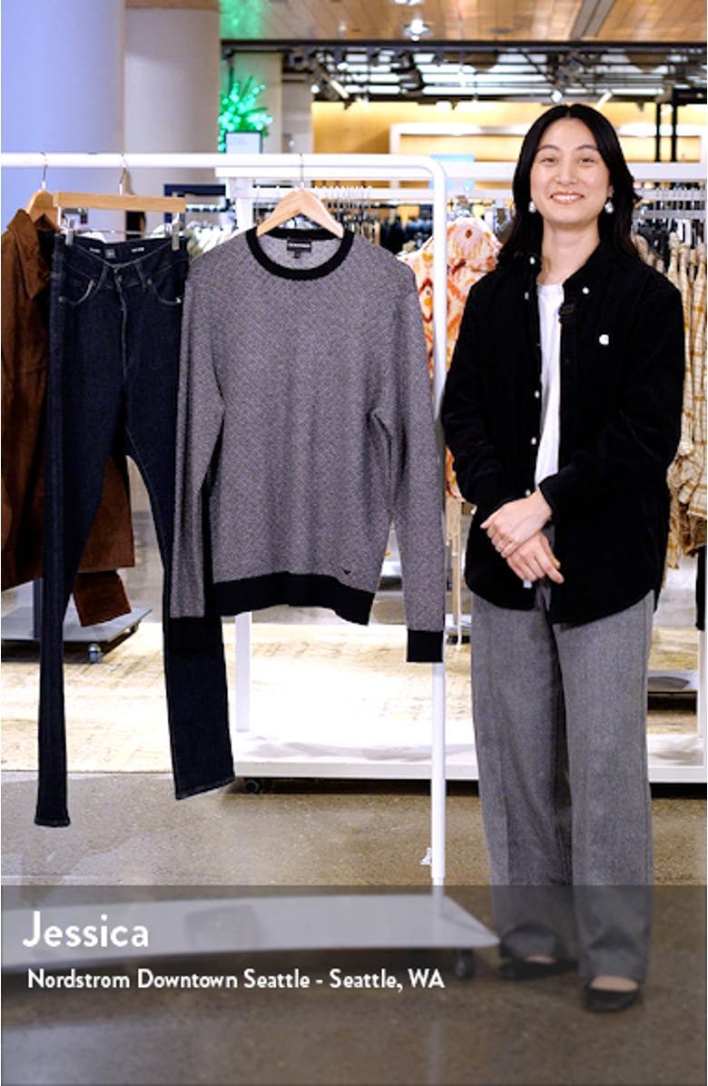 Geometric Jacquard Virgin Wool Sweater, sales video thumbnail