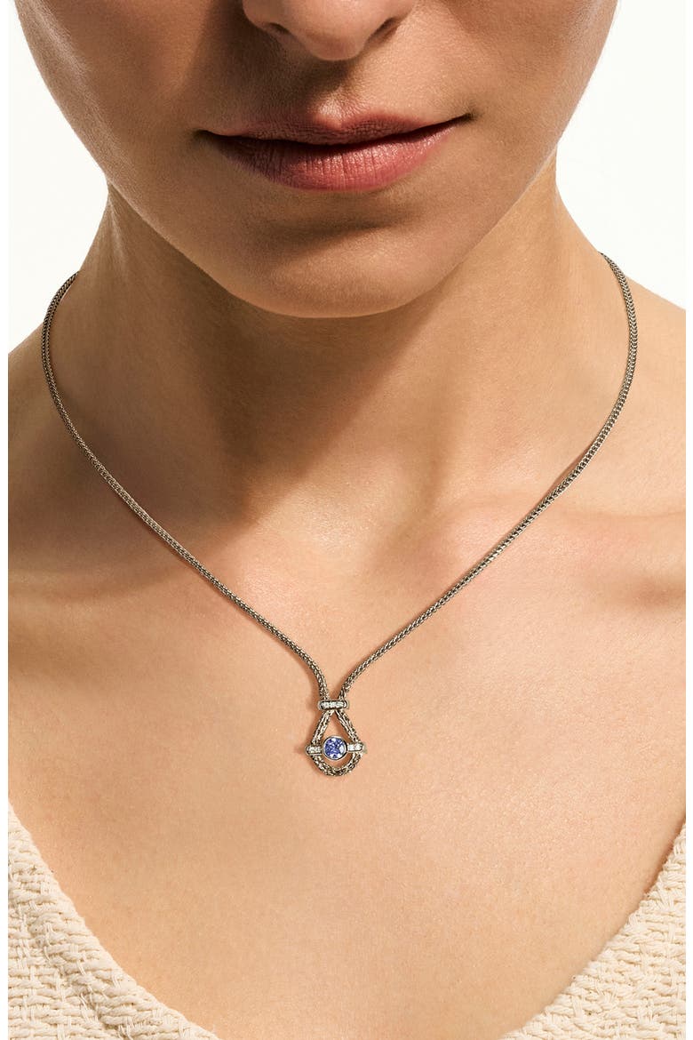 Icon Sterling Silver Pendant Necklace, Alternate, color, SILVER