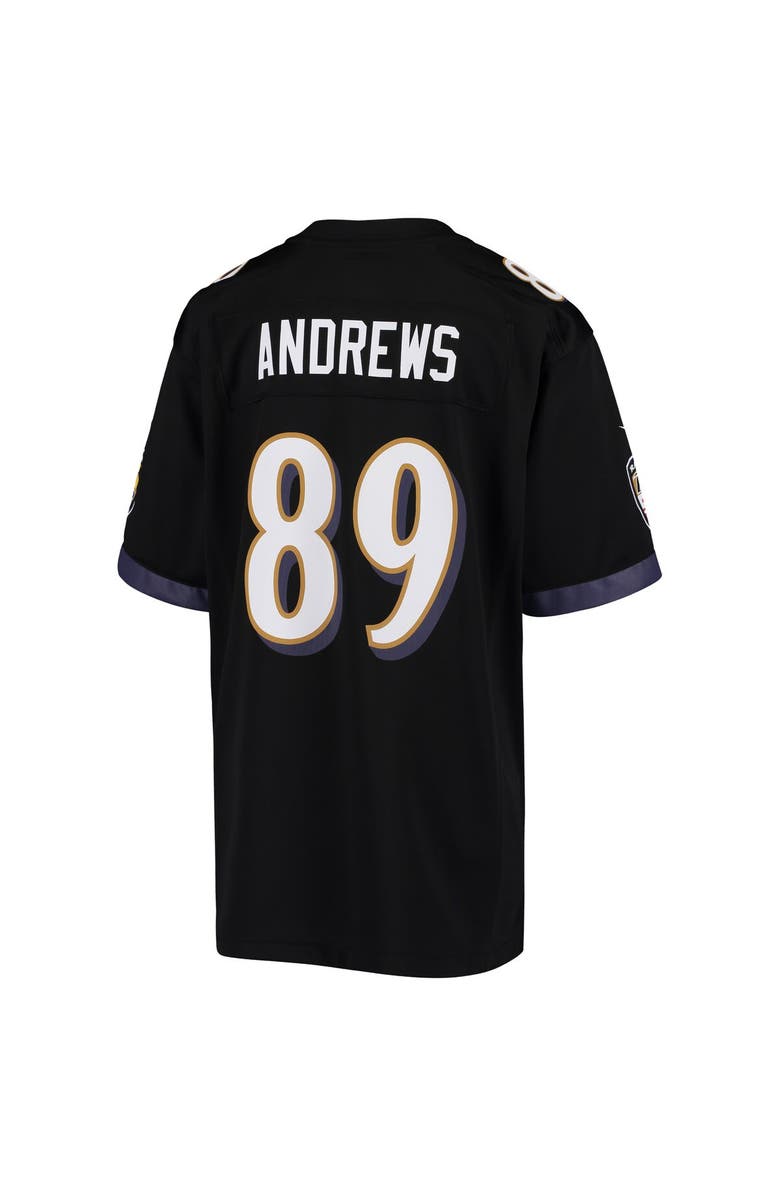 Nike Youth Nike Mark Andrews Black Baltimore Ravens Game Jersey, Alternate, color,