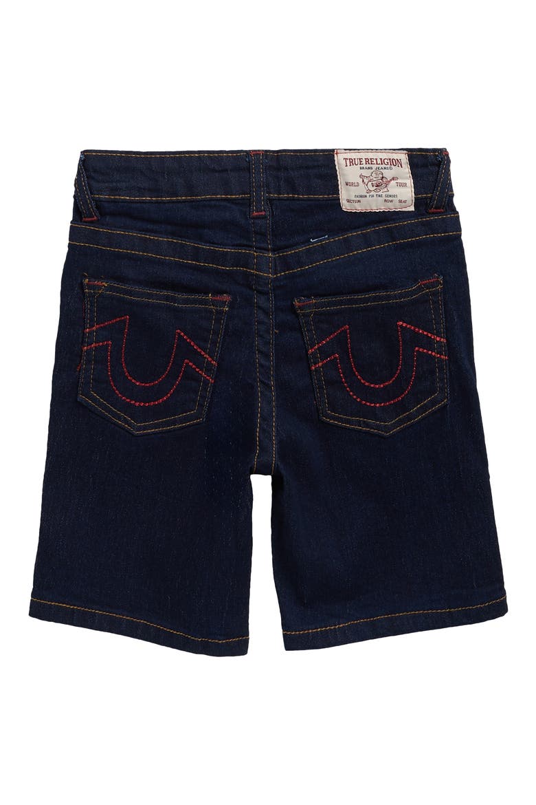 Kids' Knit Graphic T-Shirt & Denim Shorts Set, Alternate, color, HOTRD