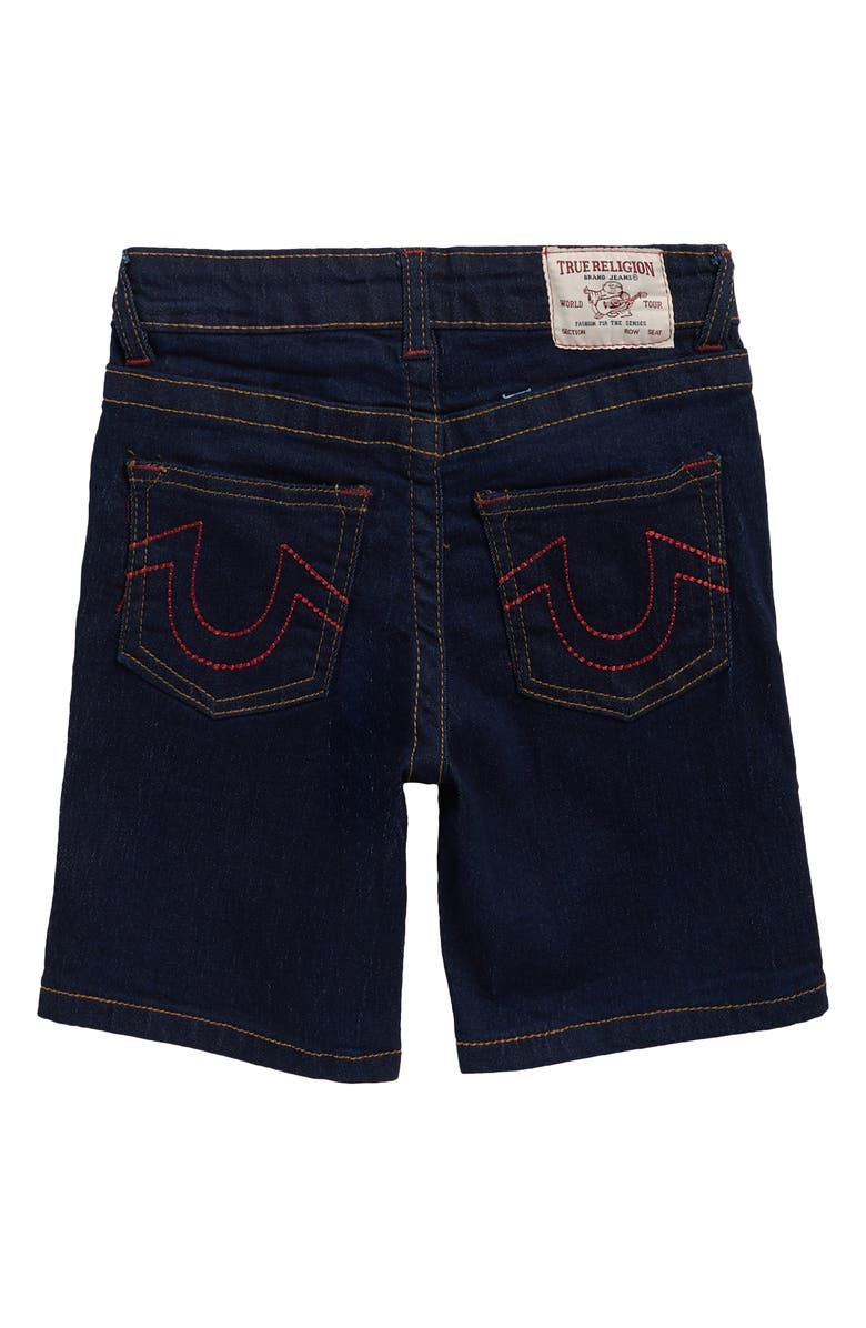 True Religion Kids' Knit Graphic T-Shirt & Denim Shorts Set, Alternate, color, Hotrd