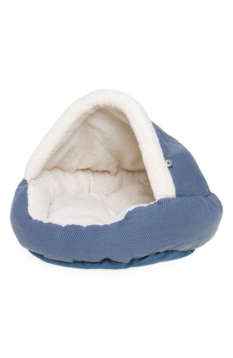 Precious Tails Details Pet Cave Fleece Lined Pet Bed, Main, color, 