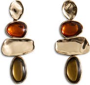 MANGO Mixed Media Drop Earrings