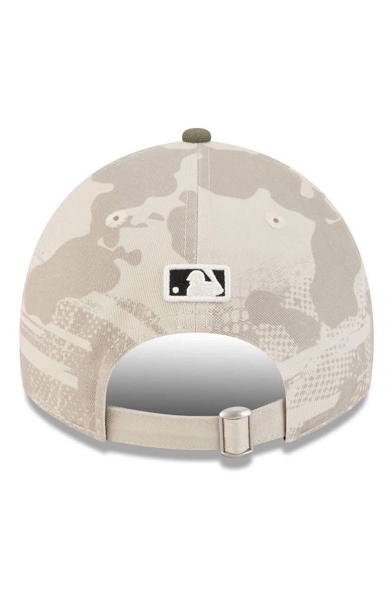 New Era Men's New Era Light Beige/Olive Cleveland Guardians 2025 Armed Forces Day 9TWENTY Adjustable Hat, Alternate, color, 