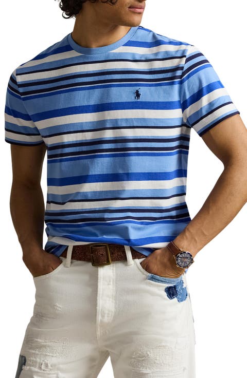 Classic Fit Stripe Cotton T-Shirt