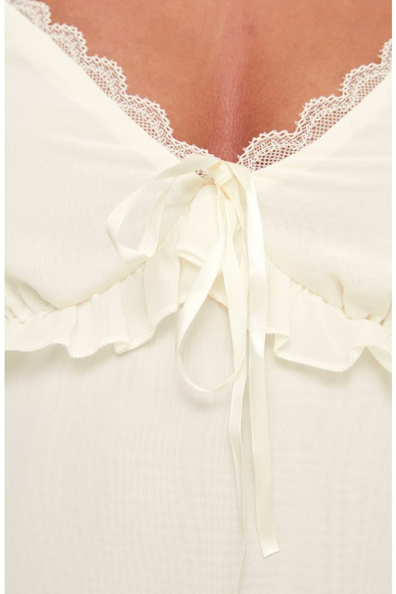 Taini Ruffle Chiffon Camisole, Alternate, color, LIGHT BEIGE