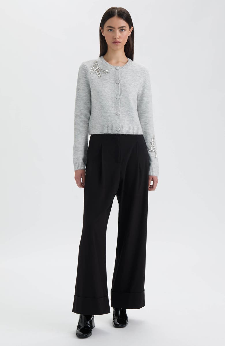 NVLT Cuffed Wide Leg Pants, Alternate, color, Black