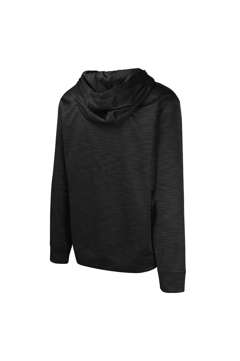 Men's Black New Orleans Saints Streak Fleece Pullover Hoodie, Alternate, color, Black
