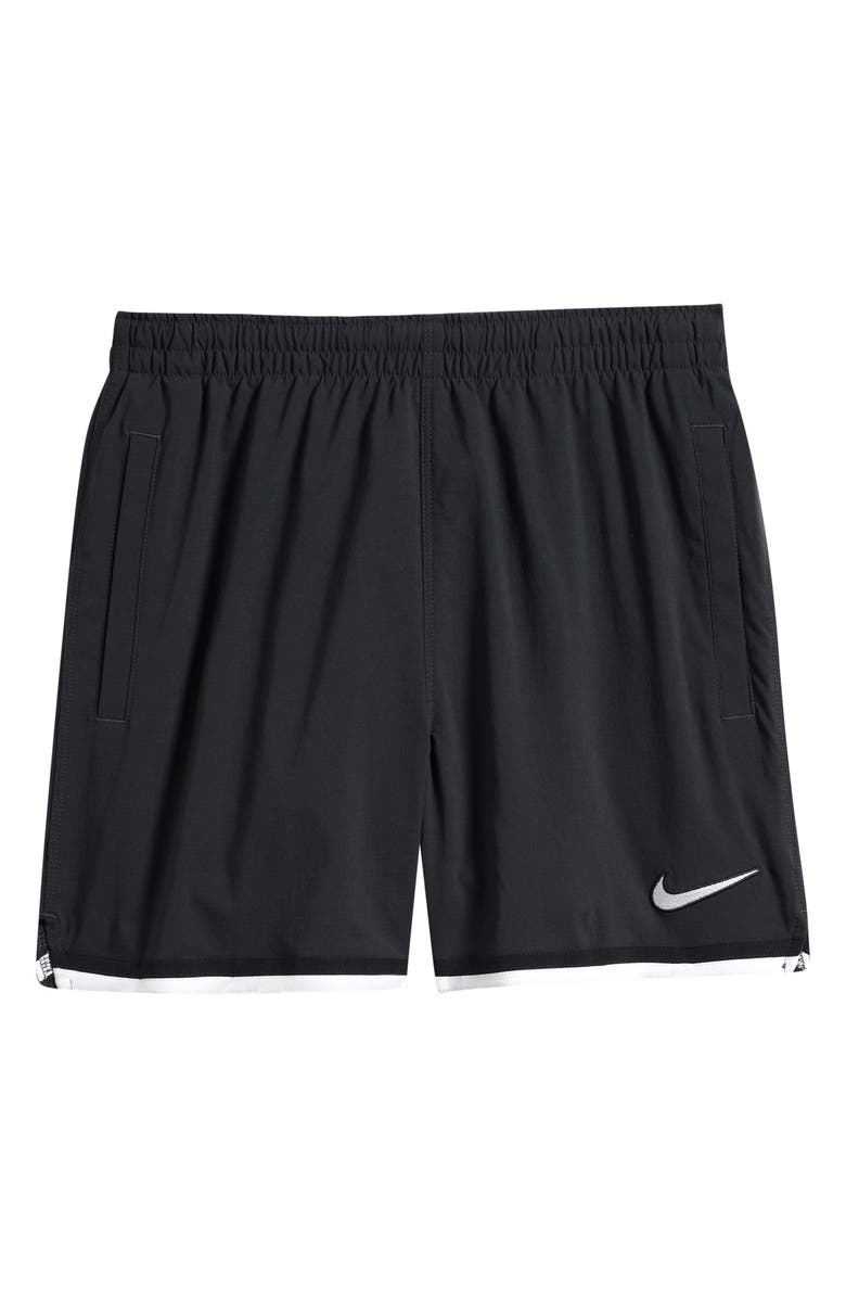 Nike Kids' Dri-FIT Soccer Shorts, Main, color, Off Noir/ Summit White
