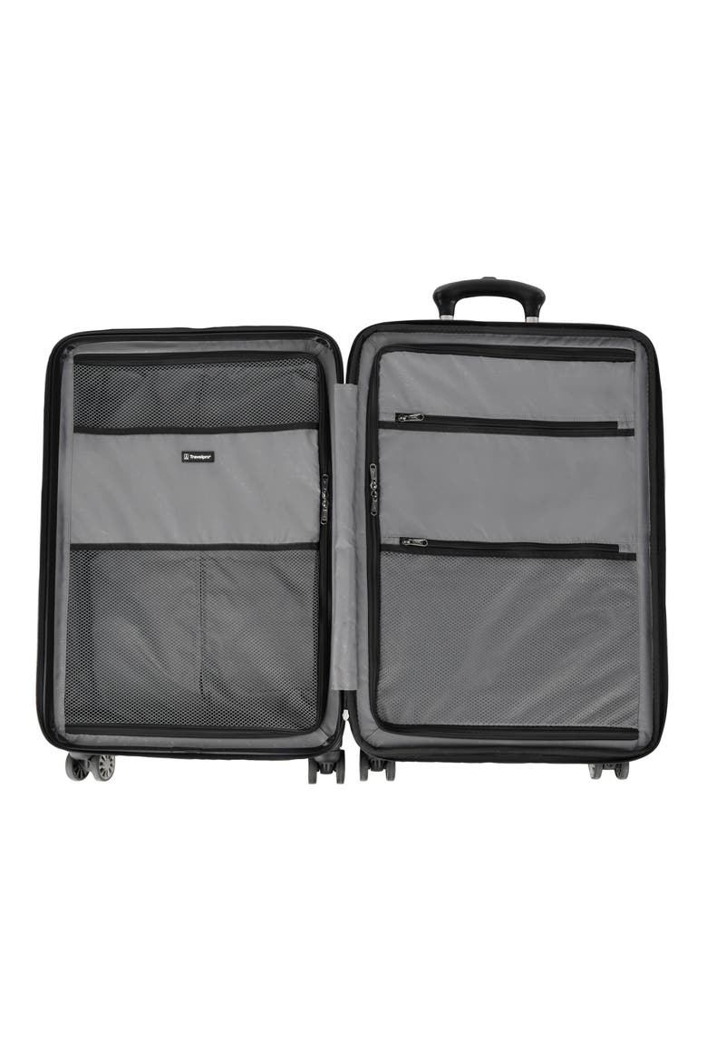 Rollmaster™ Lite 2 24-Inch Expandable Medium Checked Hardside Spinner Luggage, Alternate, color, BLACK MATTE