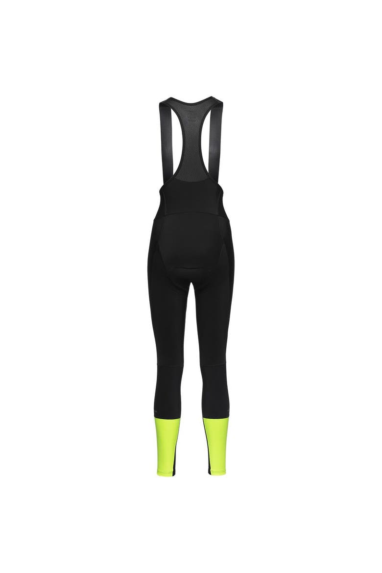 Swiftride Thermo Bib Tights+ - Women's, Alternate, color, Black/Neon Yellow