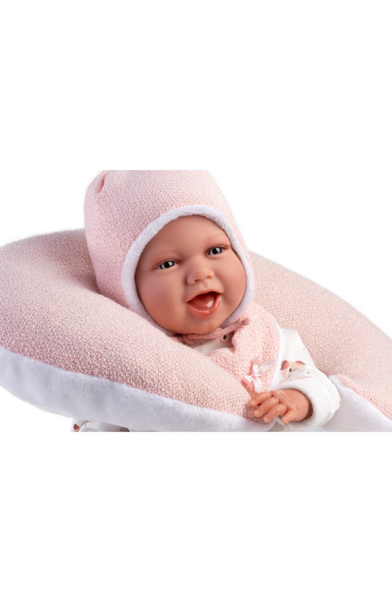 Llorens Mackenzie 16.5-Inch Laughing Articulated Newborn Doll, Alternate, color, Multi