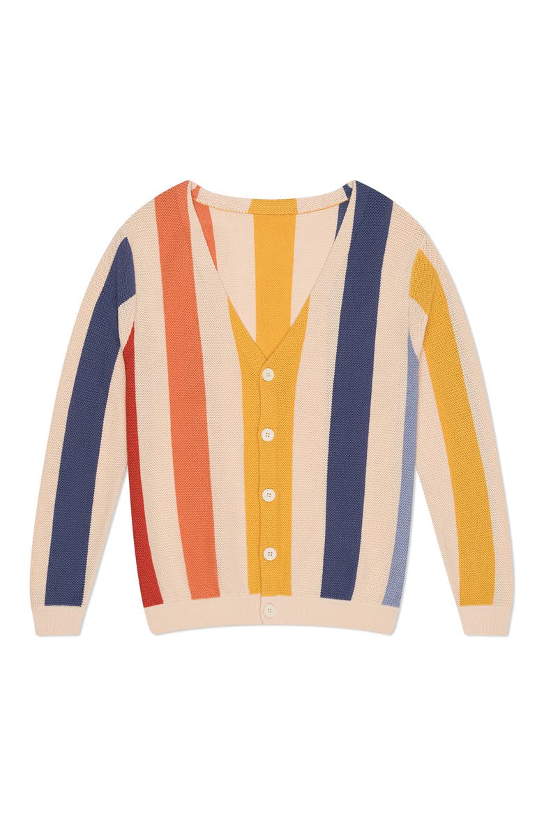 Stripe Cardigan, Main, color, BEIGE