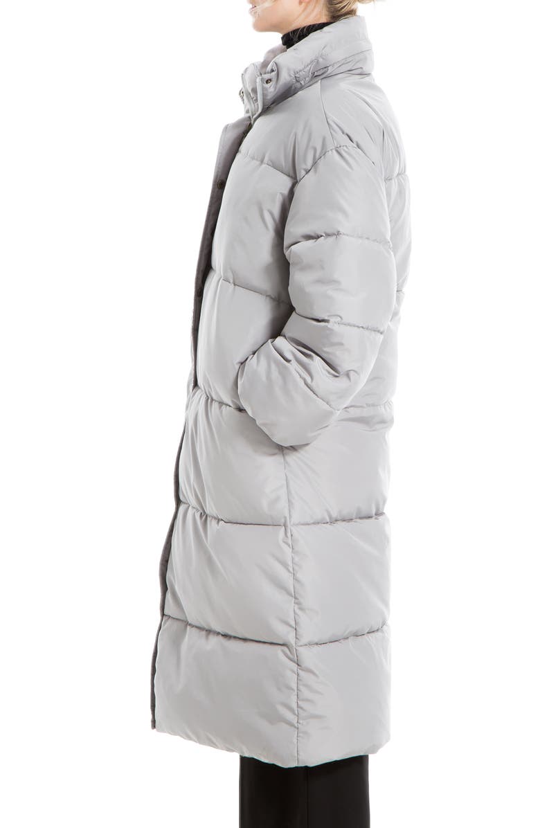 MAX STUDIO Longline Puffer Jacket, Alternate, color, Grey