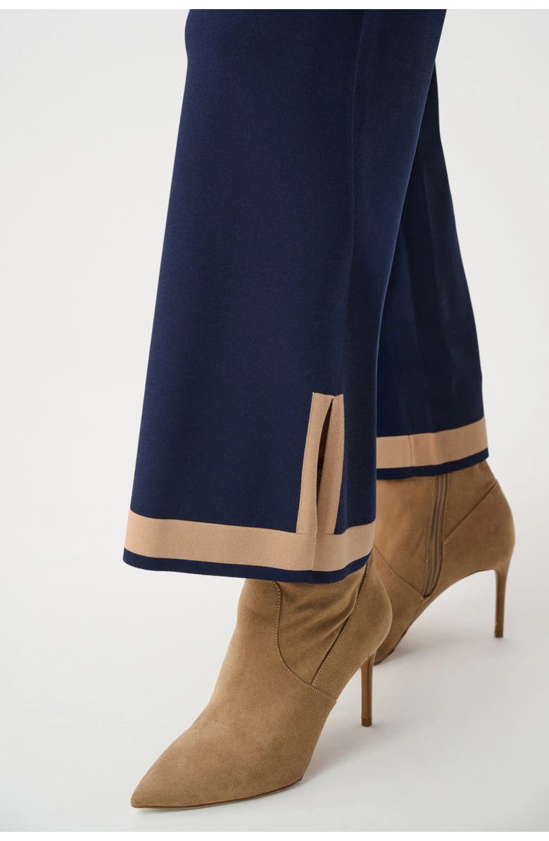 Joseph Ribkoff Sweater Knit Colour Block Culotte Pants, Alternate, color, Indigo/Camel