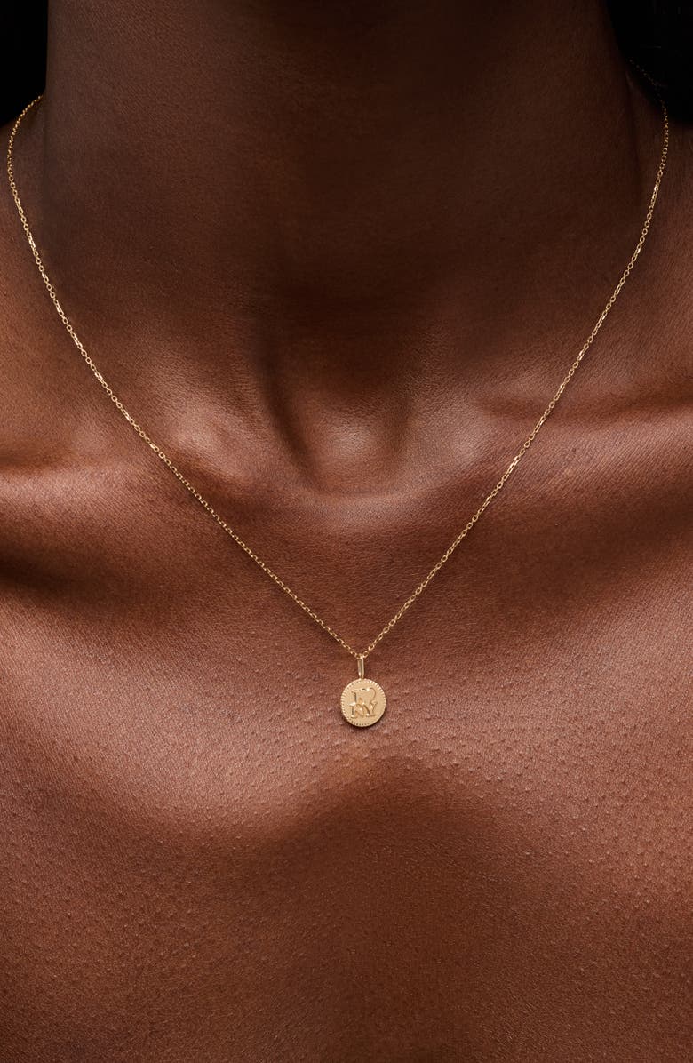 Ana Luisa Solid Yellow Gold - NYC Charm Necklace, Alternate, color, Gold