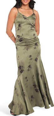 Petal & Pup Fia Floral Print Chiffon Maxi Dress