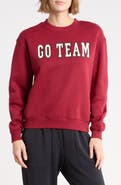 90 DEGREE BY REFLEX Varsity Vault Fleece Graphic Sweatshirt